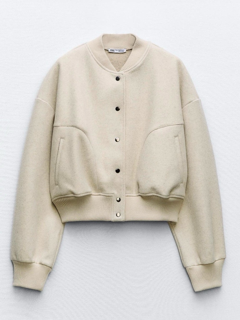 ZARA Crop Soft Bomber Jacket